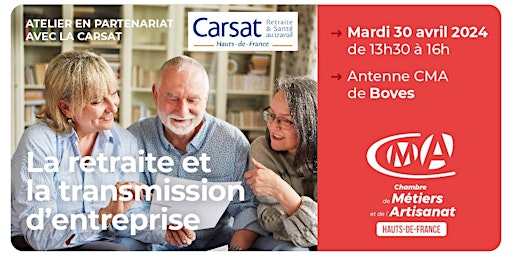 Atelier : Se préparer à la retraite et à la transmission d'entreprise primary image