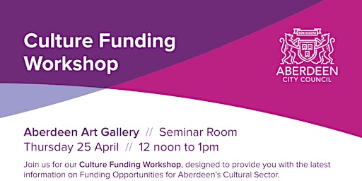 Culture Funding Workshop primary image