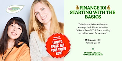 Primaire afbeelding van FINANCE FOR WOMEN 101: Starting with the Basics