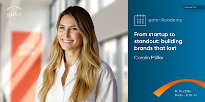 Imagem principal do evento From startup to standout: building brands that last