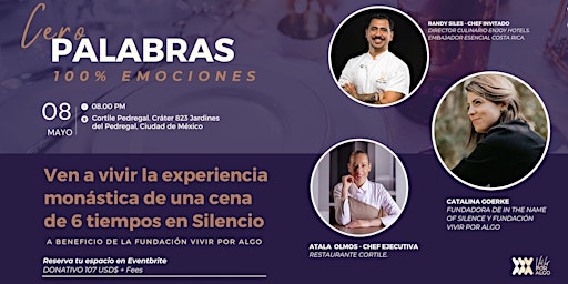 Primaire afbeelding van 0 Palabras 100% Emociones, la experiencia monástica de una cena en silencio