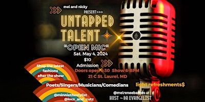 UNTAPPED TALENT Open Mic primary image