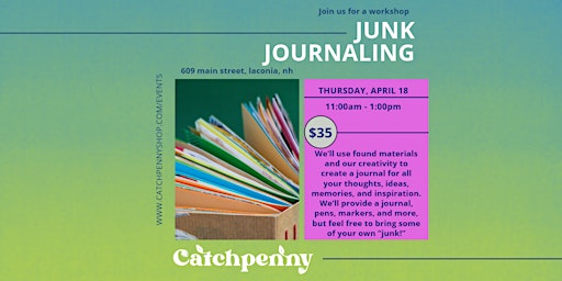 Imagem principal do evento Junk Journaling Workshop