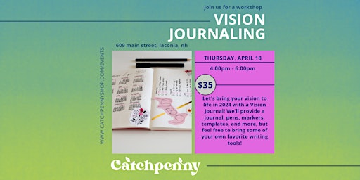 Immagine principale di Vision Journaling Workshop 