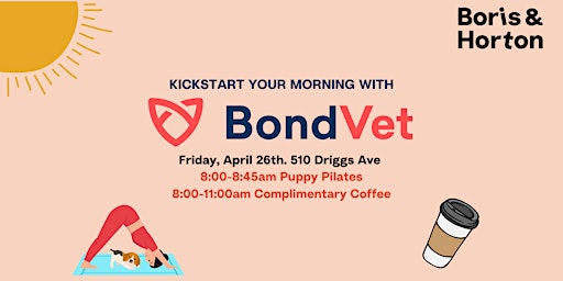 Imagen principal de Kickstart Your Morning W/ Bond Vet: Puppy Pilates