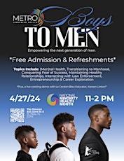 Boys to Men: Empowering the Next Generation of Young Men