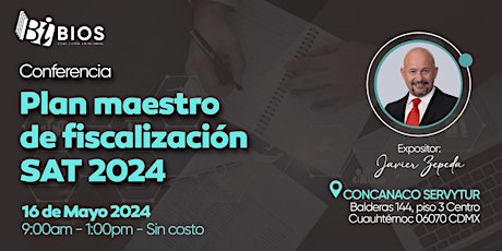 Plan Maestro de Fiscalización SAT 2024 (CDMX)