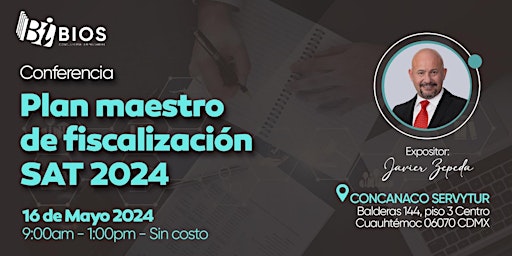 Imagen principal de Plan Maestro de Fiscalización SAT 2024 (CDMX)