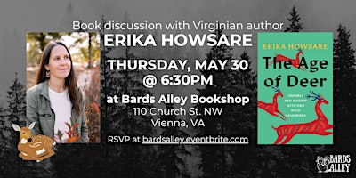 Book Talk & Reading: Erika Howsare | THE AGE OF DEER primary image