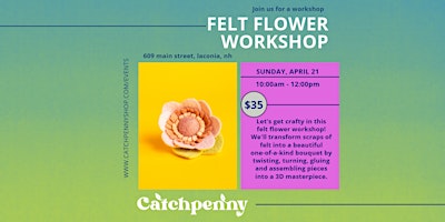 Imagem principal do evento Felt Flower Workshop