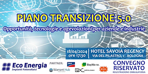 Imagem principal do evento Convegno Piano Transizione 5.0