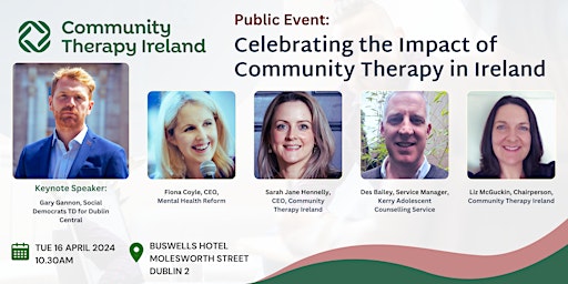 Primaire afbeelding van Celebrating Community Counselling & Psychotherapy in Ireland