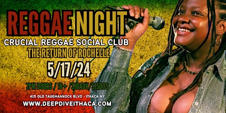 REGGAE NIGHT: The Return of Rochelle w/ Crucial Reggae Social Club primary image