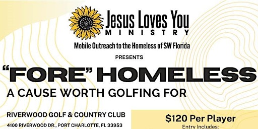 Imagem principal do evento "Fore" Homeless- a cause worth golfing for!