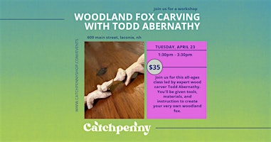 Woodland Fox Carving Workshop primary image