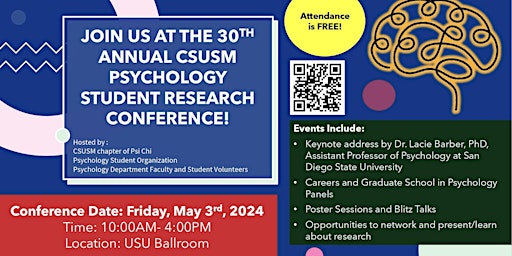 2024 CSUSM Psychology Student Research Conference Luncheon primary image