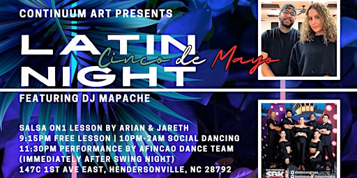 Primaire afbeelding van LATIN NIGHTS at Continuum ft. DJ MAPACHE & AFINCAO DANCE TEAM