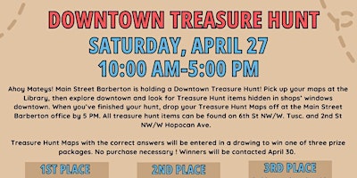 Downtown Barberton Treasure Hunt Outdoor Family Event primary image