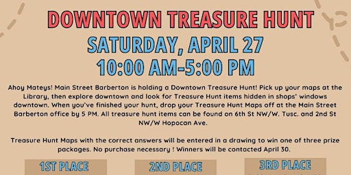 Imagen principal de Downtown Barberton Treasure Hunt Outdoor Family Event