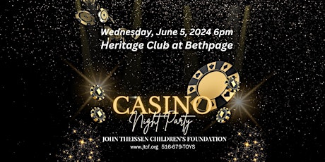 John Theissen Children's Foundation Casino Royale at the Heritage