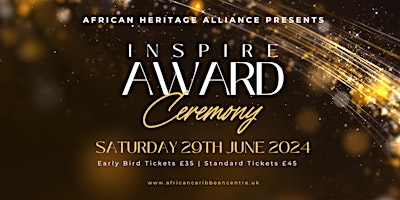 Primaire afbeelding van INSPIRE AWARDS  -  Community Awards Ceremony