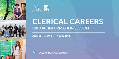 BC Cancer Clerical Careers Virtual Information Session