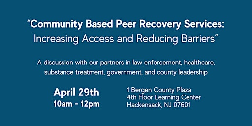 Imagem principal do evento Community Based Peer Recovery Services: Increasing Access and Reducing Barriers