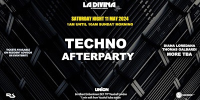 Immagine principale di Techno after party open until 10am Sunday morning 