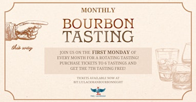 Bourbon Tastings at The Lackman primary image