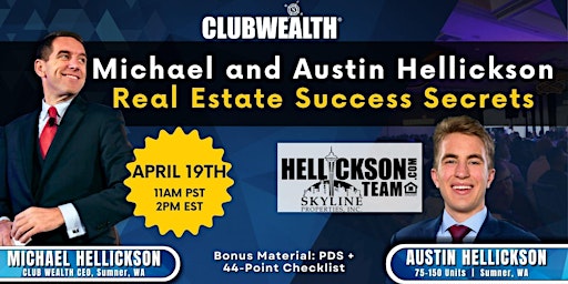 Primaire afbeelding van Michael & Austin Hellickson Real Estate Success Secrets