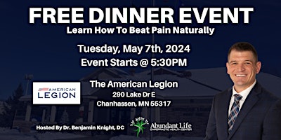 Beat Pain Naturally | FREE Dinner Event Hosted By Dr. Benjamin Knight primary image