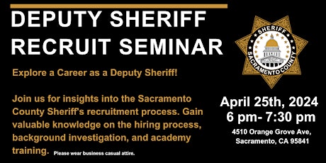 Deputy Sheriff Recruit Seminar primary image