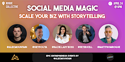 Imagem principal do evento Social Media Magic: Scale Your Biz With Storytelling