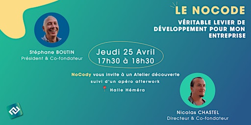 Imagem principal do evento Le NoCode Véritable levier de développement pour mon entreprise