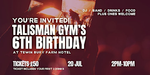 Primaire afbeelding van Talisman Gym's 6th Birthday