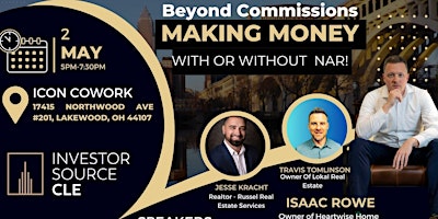 Primaire afbeelding van Investor Source CLE Presents: Beyond Commissions! Making Money With or Without NAR