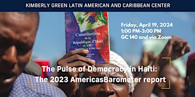 Imagem principal de The Pulse of Democracy in Haiti: The 2023 AmericasBarometer Report