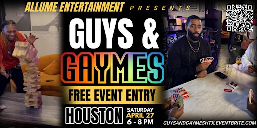 Hauptbild für Guys and Gaymes | Houston - Free Event