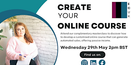 Imagem principal do evento How To Create Your Own Online Course