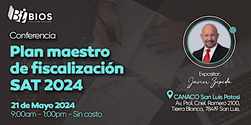 Primaire afbeelding van Plan Maestro de Fiscalización SAT 2024 (SLP)