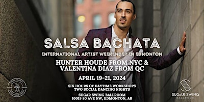 Imagem principal de Salsa Bachata Weekender with Hunter Houde from NYC and Valentina Diaz