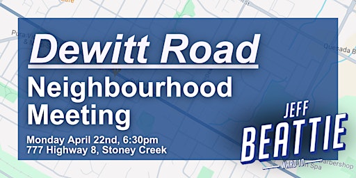 Hauptbild für Dewitt Road Neighbourhood Meeting