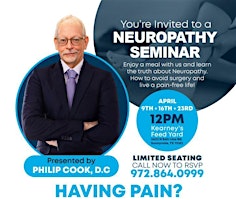 FREE Lunch Seminar - Peripheral Neuropathy NON-DRUG & NON- SURGER Solutions primary image