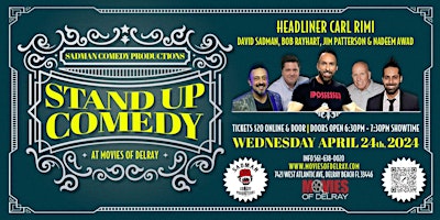 Stand Up Comedy by  SadMan Comedy Productions. Headliner Carl Rimi. primary image