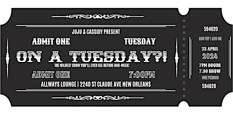 Juju & Cassidy present- On a TUESDAY?!