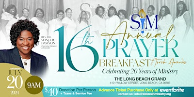 Sisters In Ministry (SIM) Annual Prayer Breakfast and Torch Awards primary image