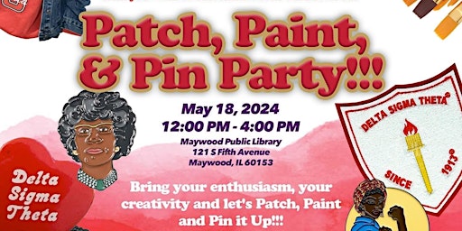 Image principale de Patch, Paint and Pin Party-New Date