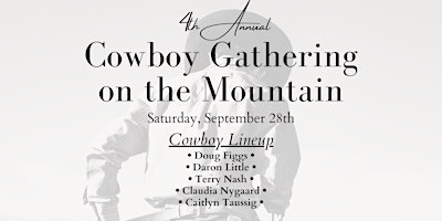 Immagine principale di 4th Annual Cowboy Gathering on the Mountain 