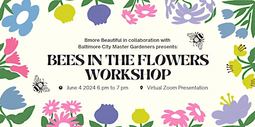 Primaire afbeelding van Bees in the Flowers Workshop