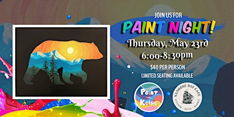 Paint Night at Nanoose Bay Cafe